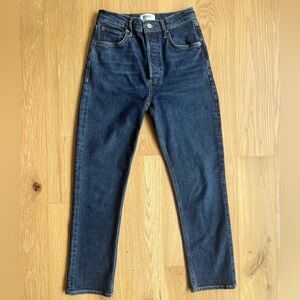 AGOLDE Riley High Rise Straight Crop Jean, size: 24S